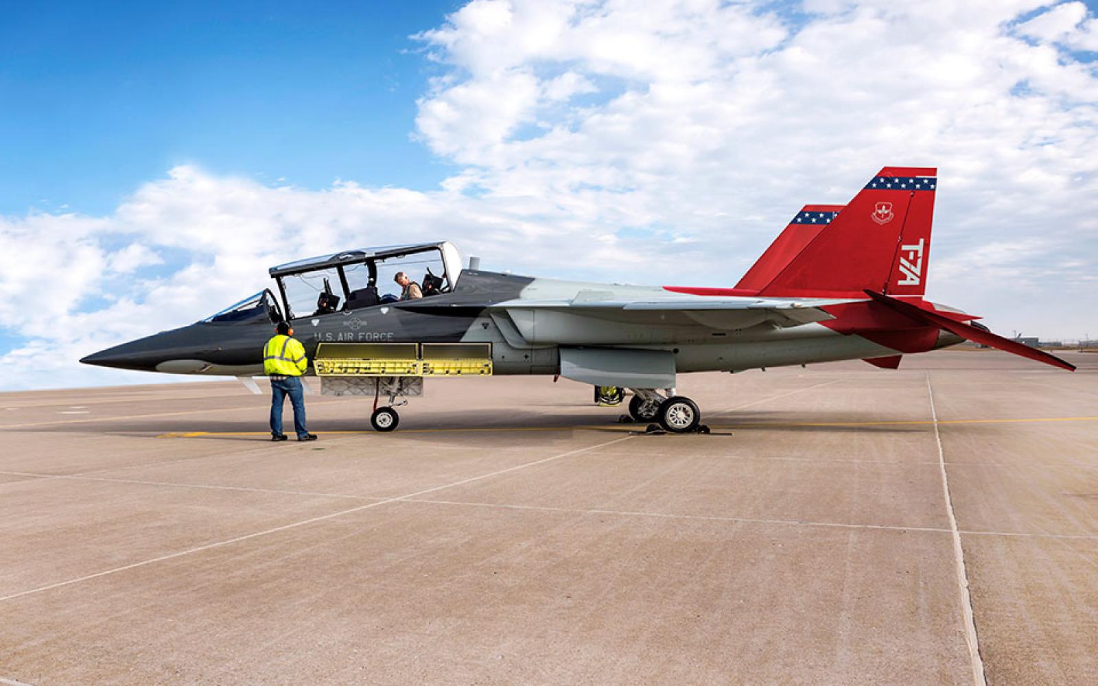 Ground operations of the T-7A Red Hawk