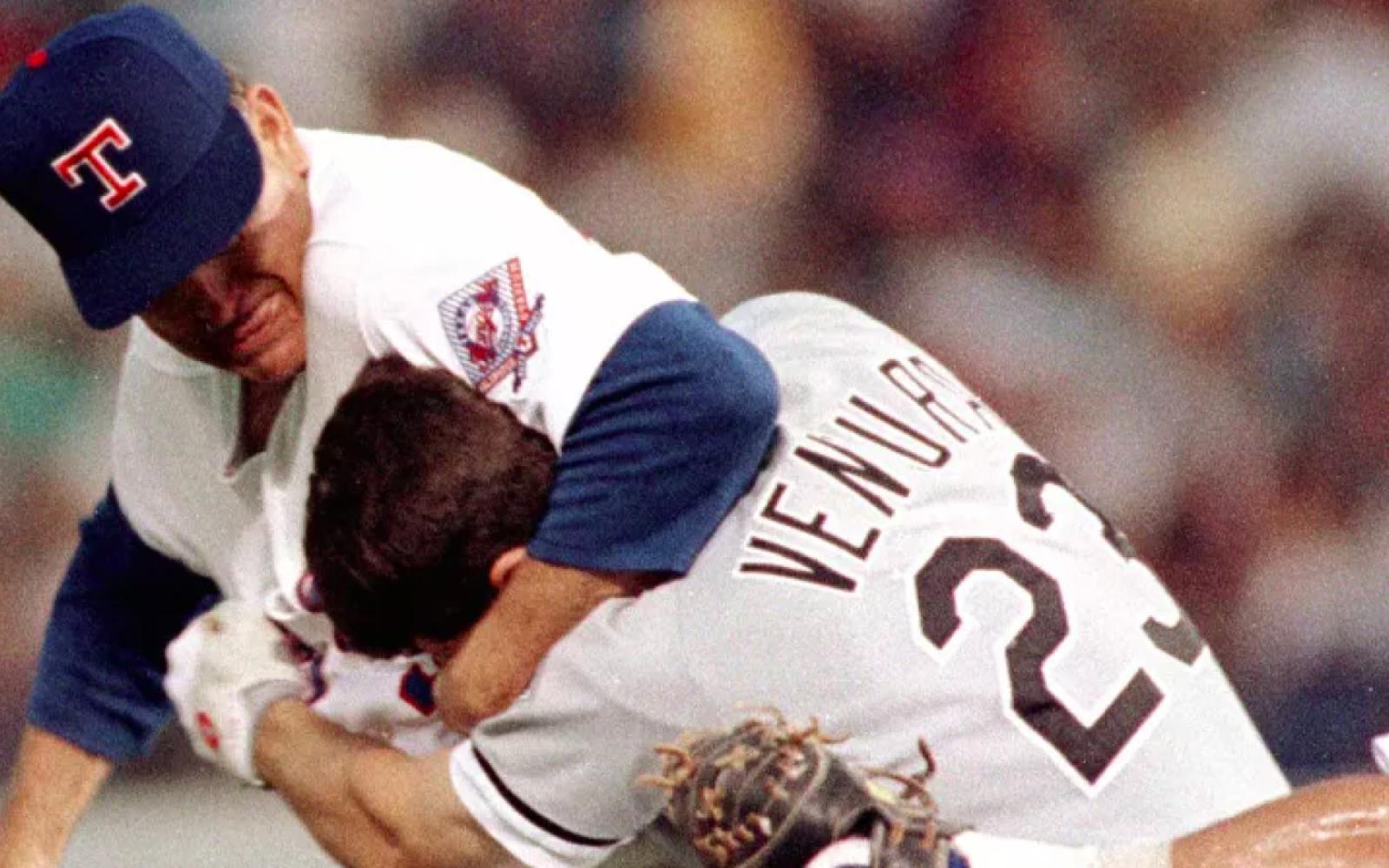 Why did Robin Ventura charge the mound on Nolan Ryan in 1993 after Ryan hit him with a pitch?