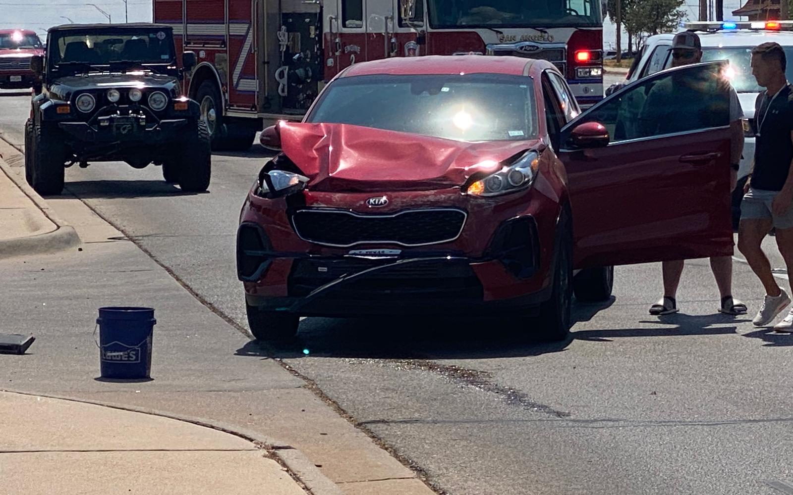 SAN ANGELO, TX — At least one occupant of a crashed vehicle was loaded into an ambulance following a rear-ending on Sherwood Way at Sunset. The crash happened at 3 p.m.