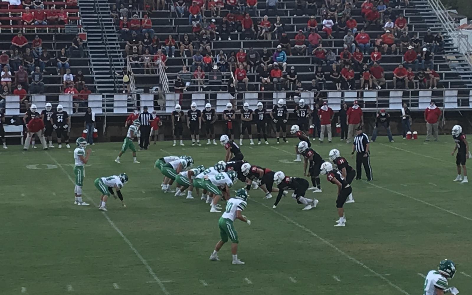Ballinger and Breckenridge football game from 2020