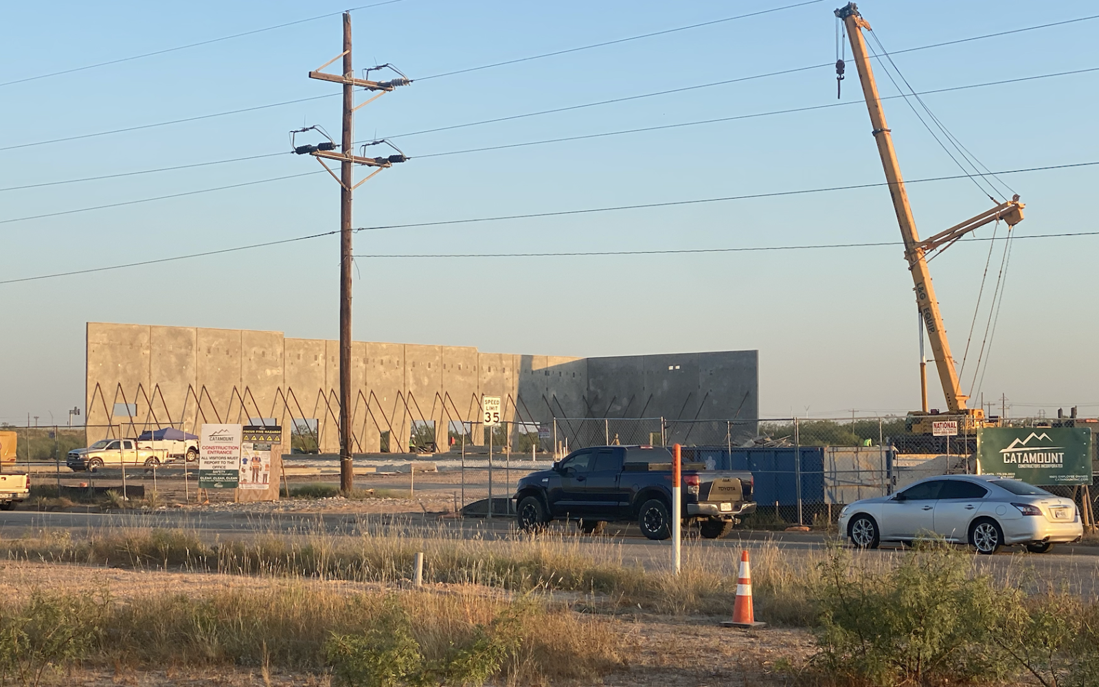 Amazon- Walls Go Up at San Angelo Facility