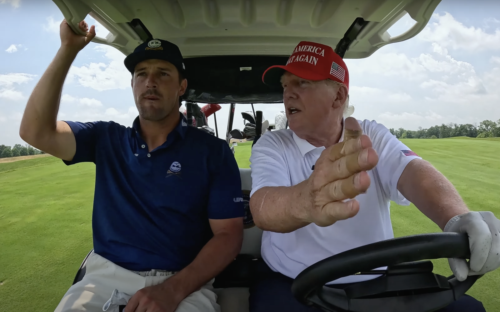 U.S. Open Champion Bryson DeChambeau and President Donald Trump