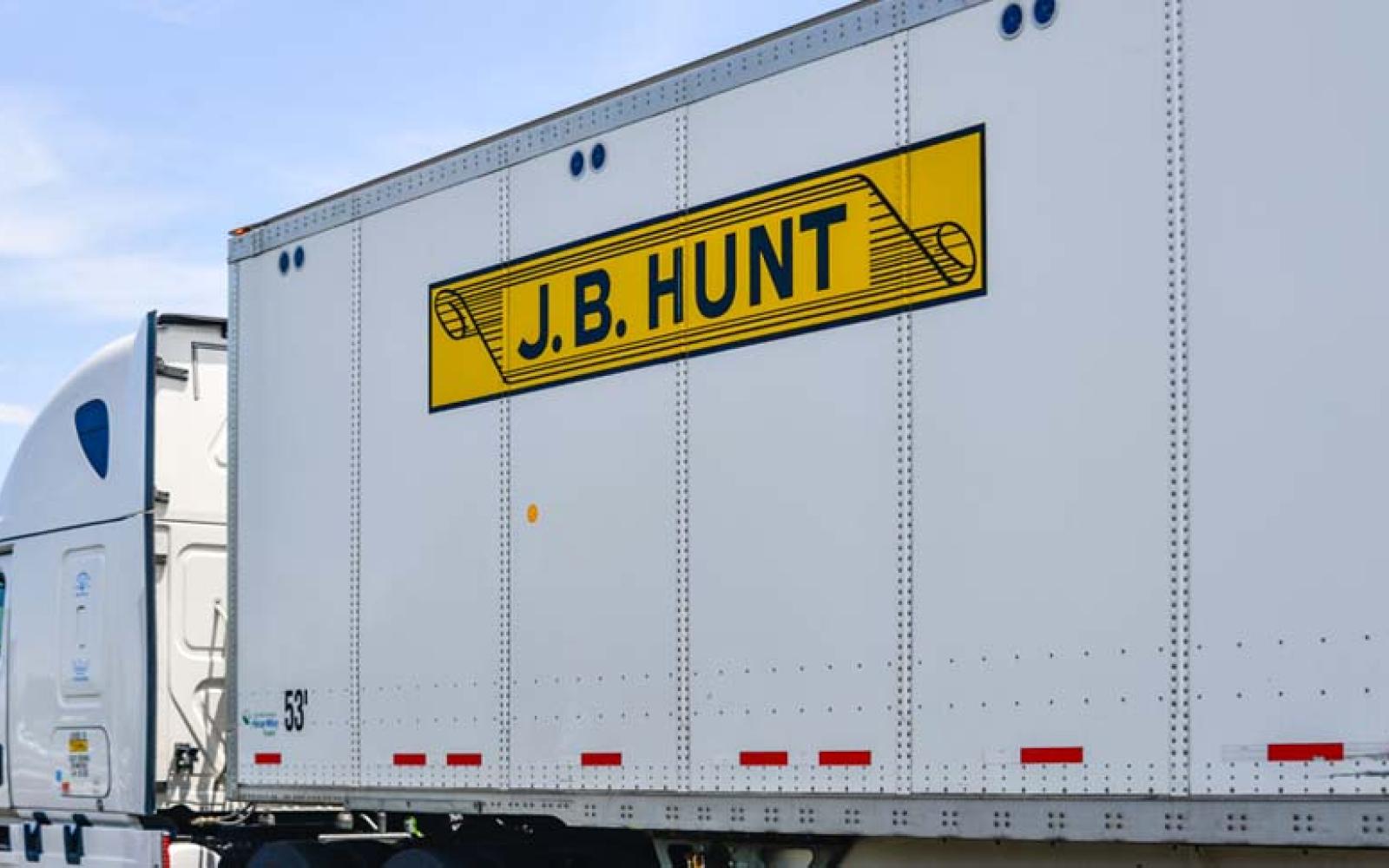 This photograph is from a Sept. 28, 2021 article in the Sam M. Walton College of Business journal that features J.B. Hunt. Researcher Joseph Sinay was quoted on the "Be Epic Podcast," saying that deregulation allowed companies like J.B. Hunt to compete by innovating with a standardized fleet and driver employment system.