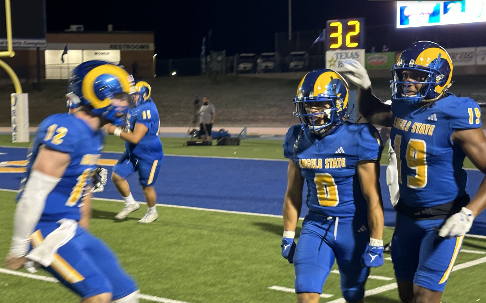 The Angelo State Rams in action against Texas A&M Kingsville