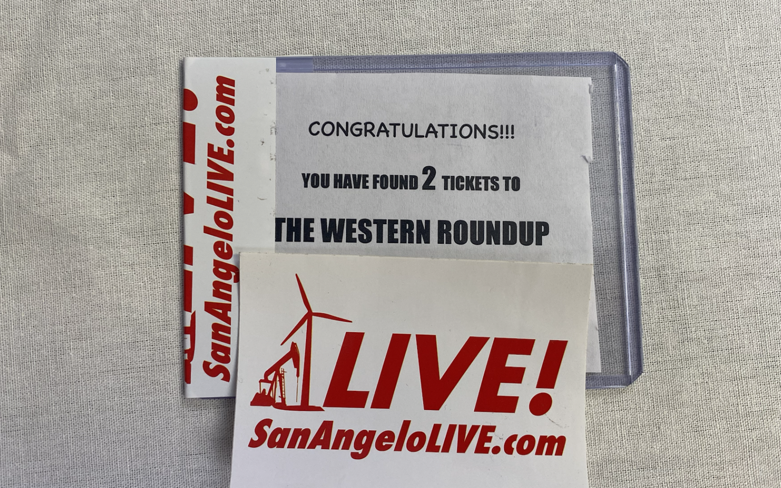 The Western Roundup card sleeve