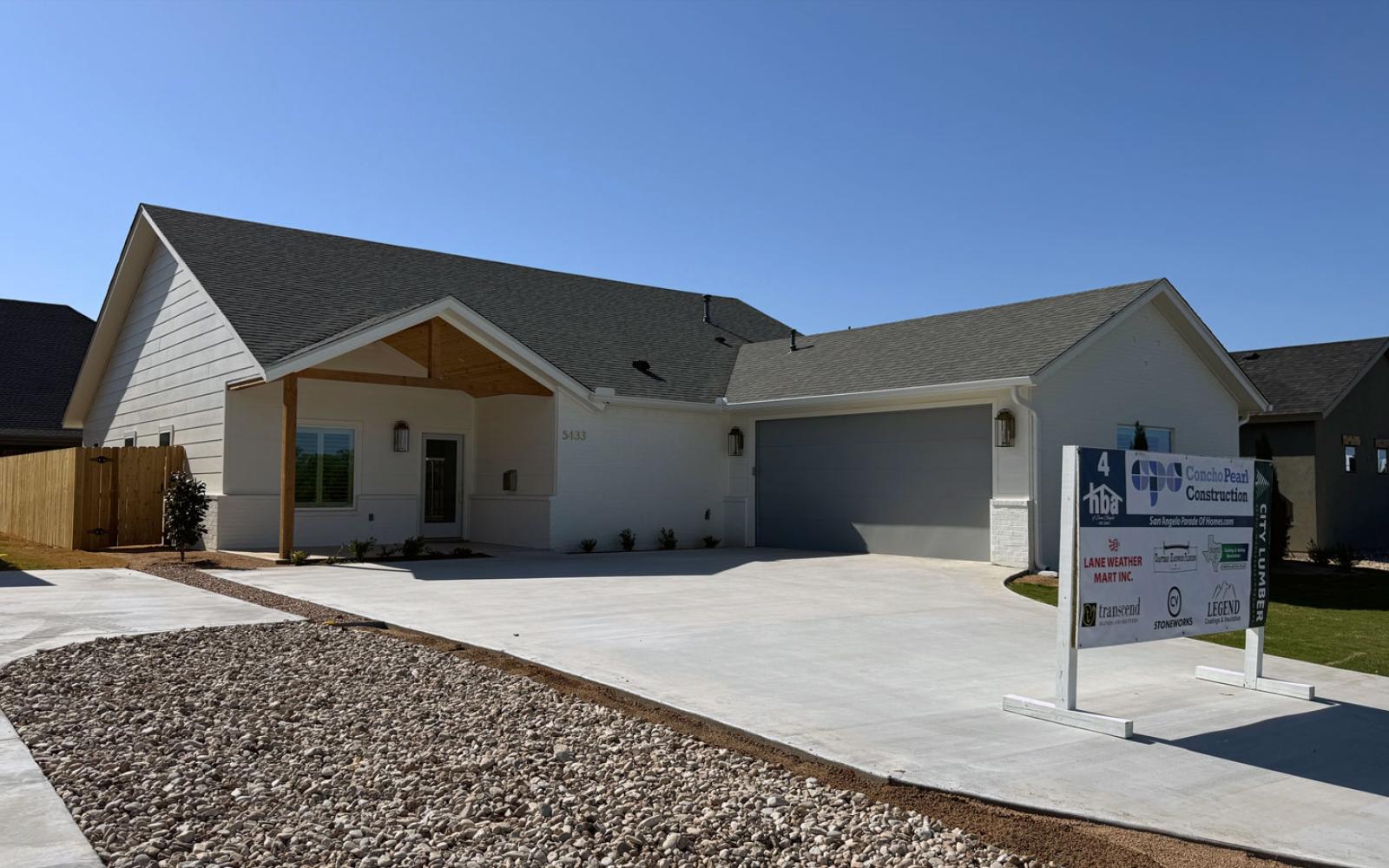 #4 – 5433 Riviera Lane. Builder: Sarah Ford, Concho Pearl Construction