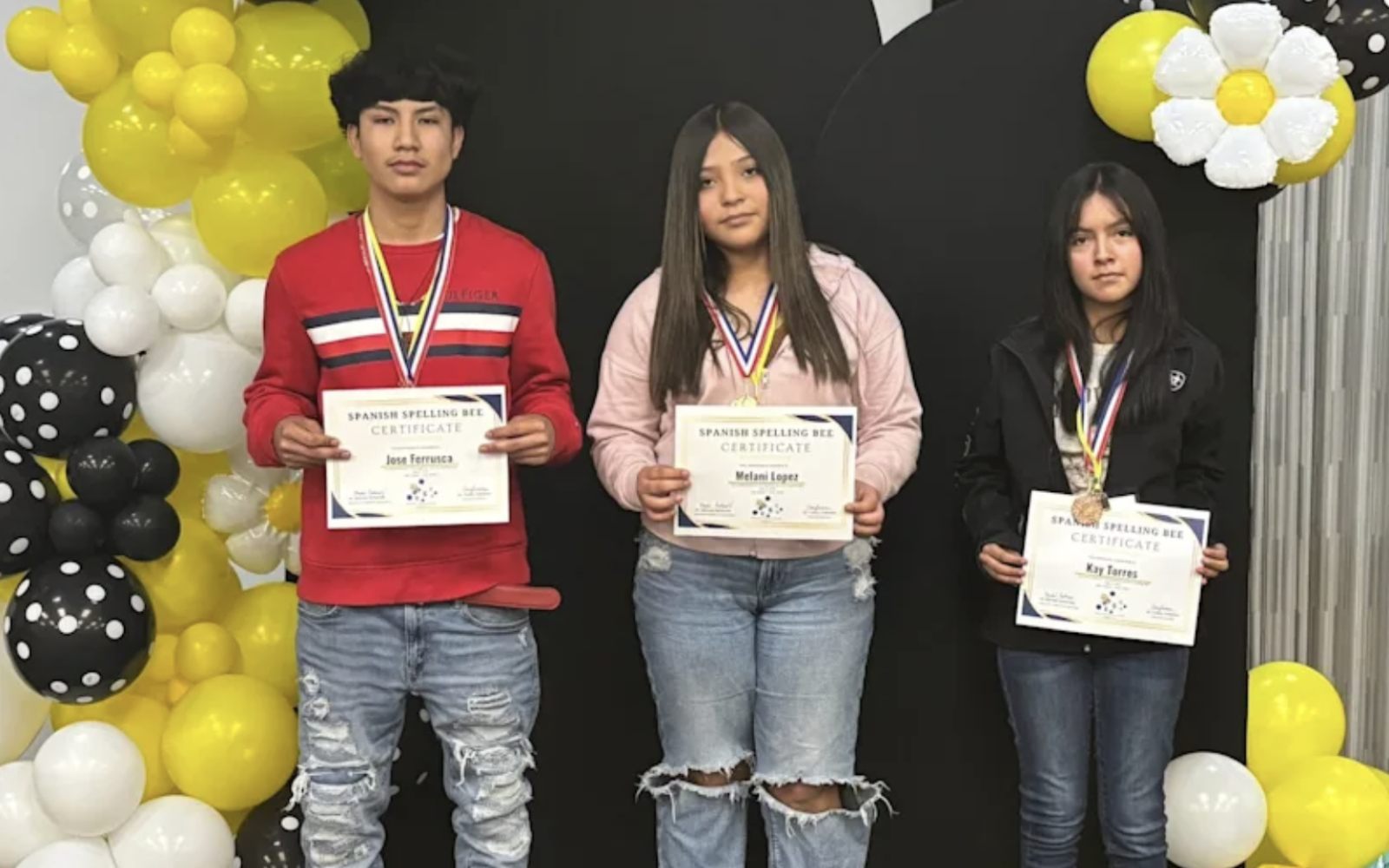 Students from Bradford Elementary and Lincoln Middle School took home top honors at the 2nd Annual Education Service Center Region 15 Spanish Spelling Bee