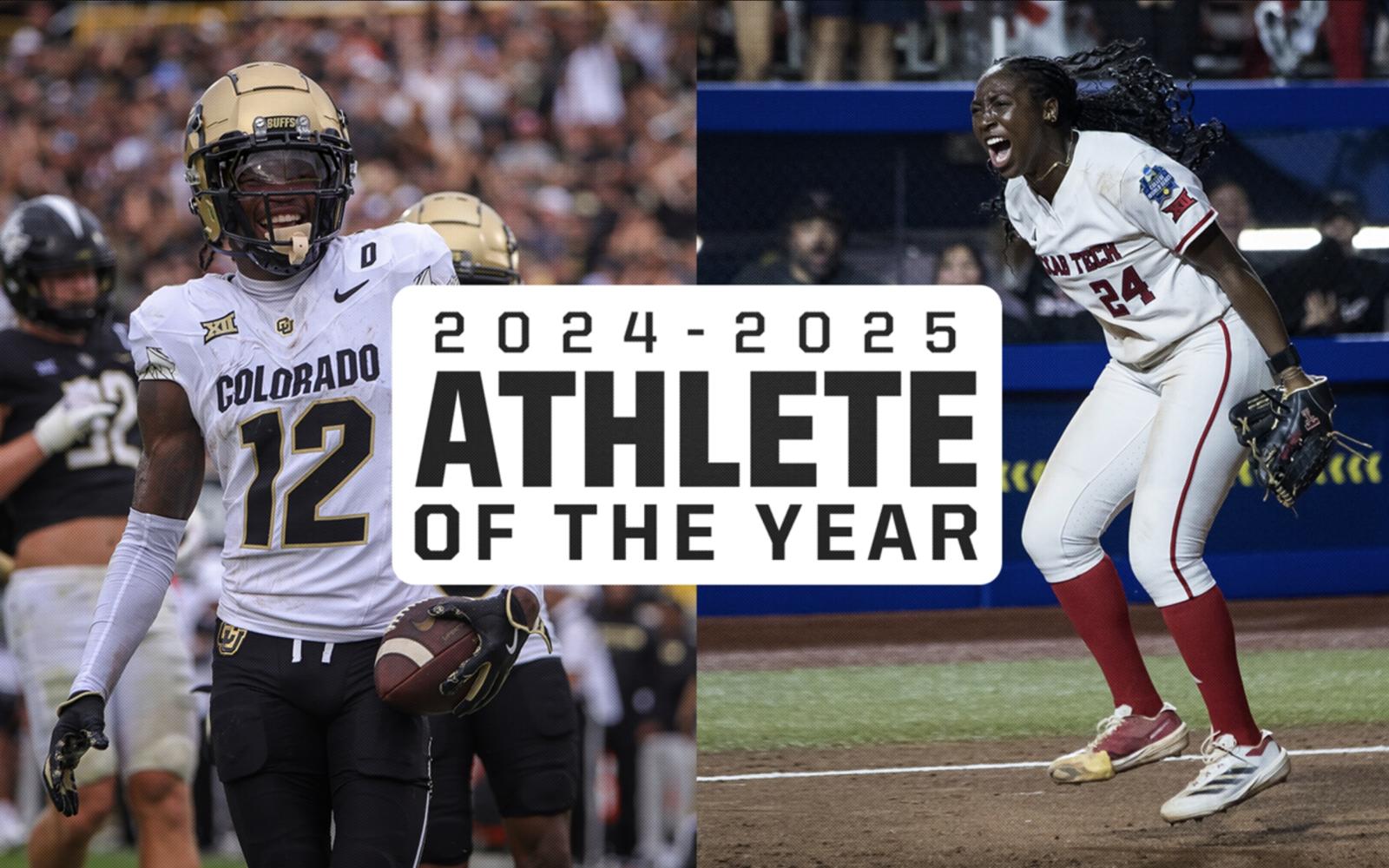 Colorado's Travis Hunter (Left) and Texas Tech's NiJaree Canady (Right)