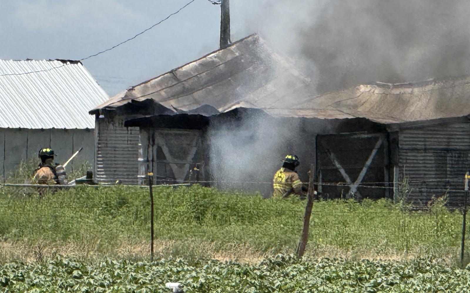Firefighters responded to the report of a structure fire Saturday afternoon on FM 1223 outside San Angelo.