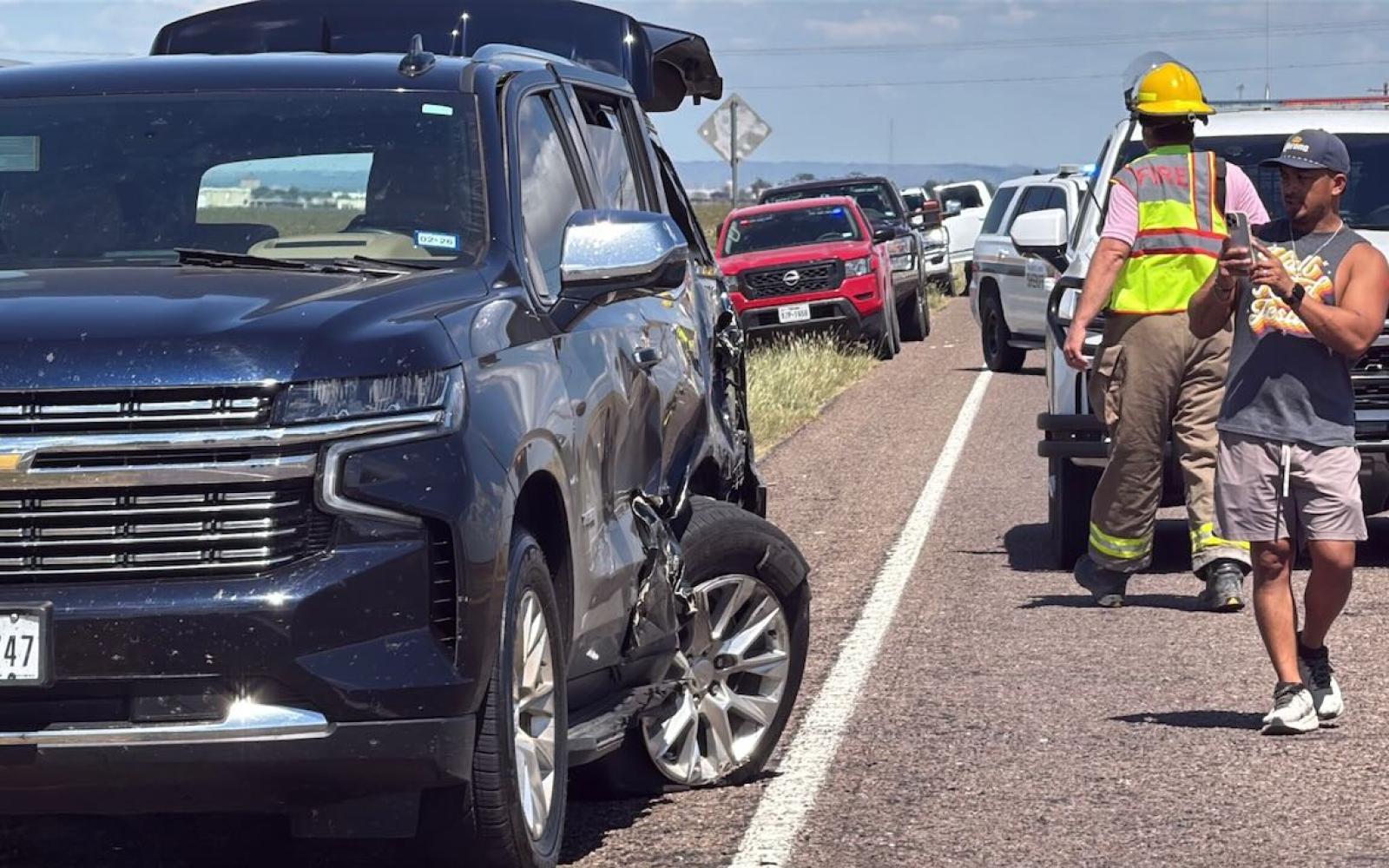 Chevy SUV vs Ford SUV Violence Closes US 277 South of San Angelo on Sept 21, 2025.