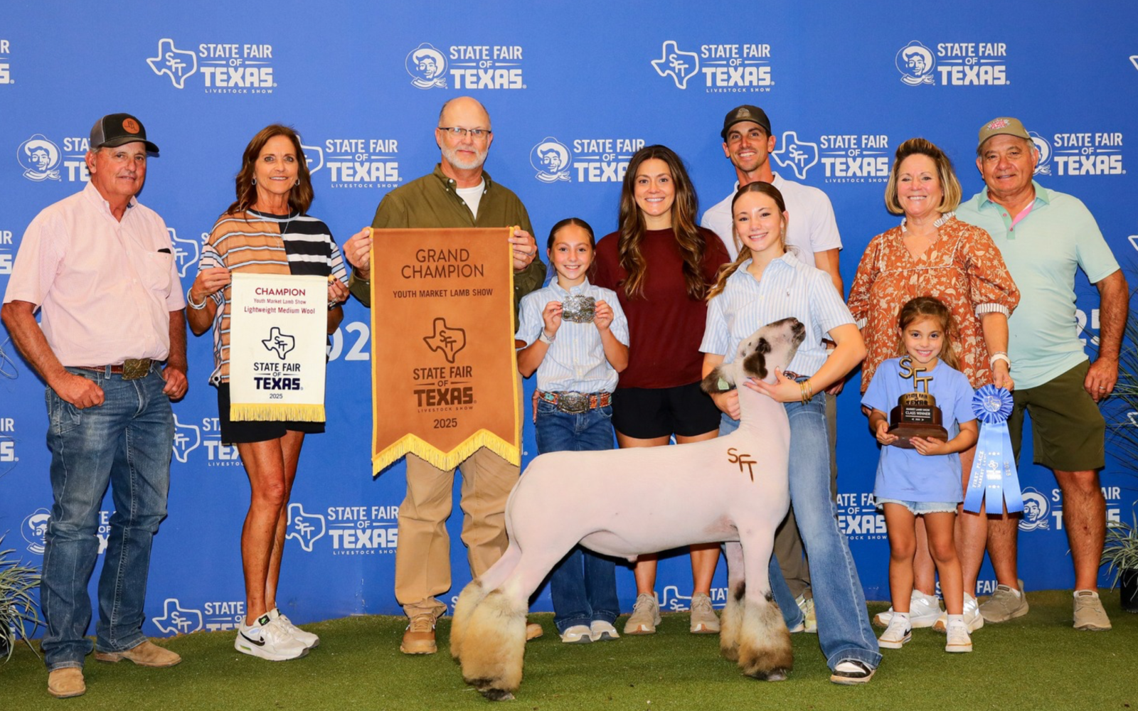 Tom Green County 4-H member Stratley Strube won Grand Champion Market Lamb at the 2025 State Fair of Texas. Her lamb sold for $31,000 at auction.