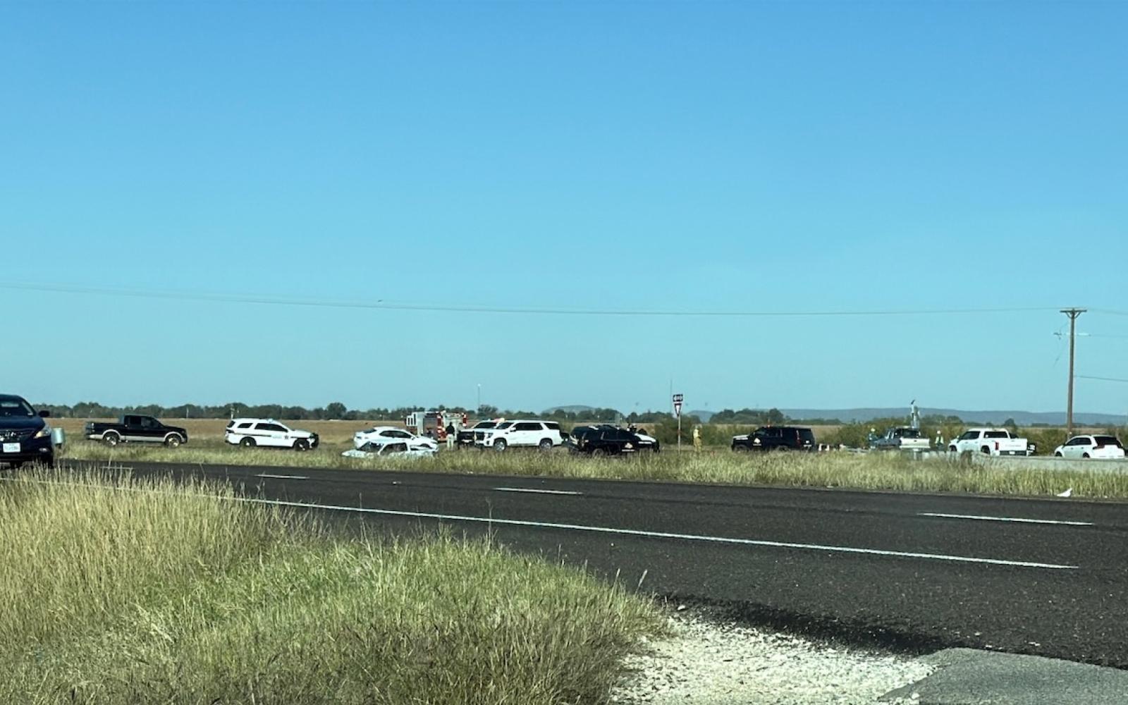 Crash on US 87 at arch Road, north of San Angelo.