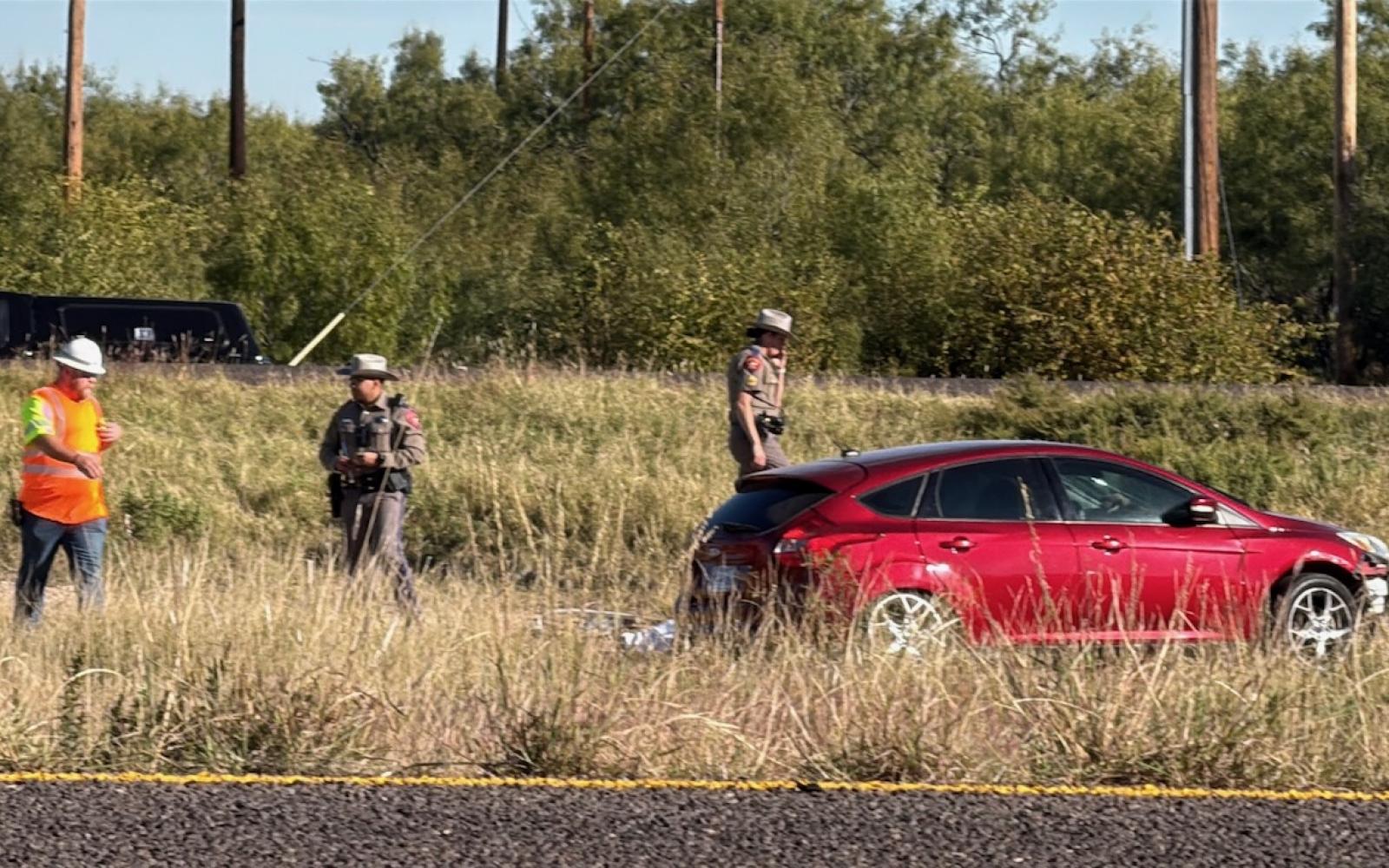 Crash on US 87 at arch Road, north of San Angelo.