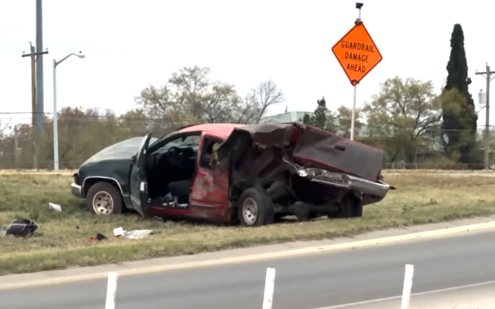 SAPD Cruiser Involved in Rollover Crash