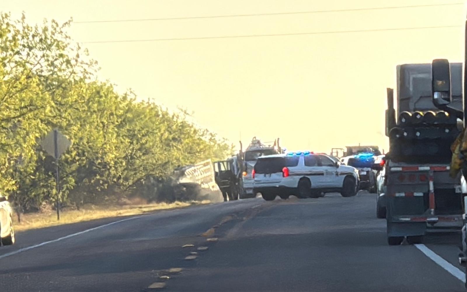 Dove Creek Firefighters Respond to Fiery Vehicle Crash on US 67 on March 26, 2026