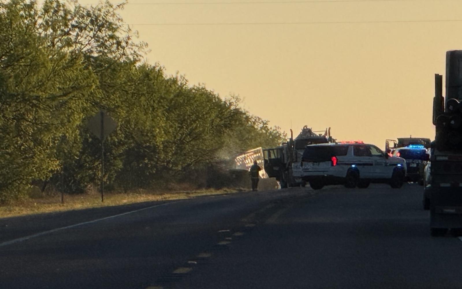 Dove Creek Firefighters Respond to Fiery Vehicle Crash on US 67 on March 26, 2026