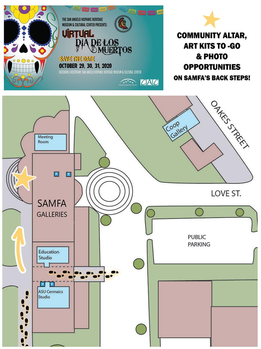 Dia de Los Muertos Community Altar Map (Contributed /  San Angelo Hispanic Heritage Museum and Cultural Center)