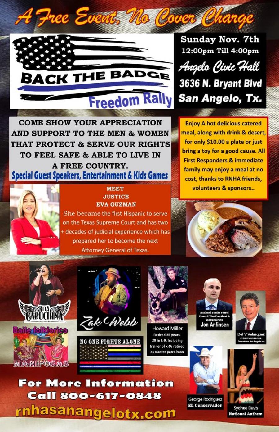 Back The Badge Freedom Rally | San Angelo Republican National Hispanic Assembly