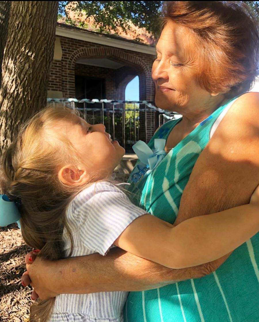 Emilia and her grandmother Maria "Coke" Tambunga.