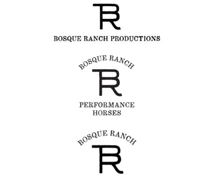 Taylor Sheridan's Bosque Ranch logos that his side contends Free Rein Coffee Company copied for its branding.