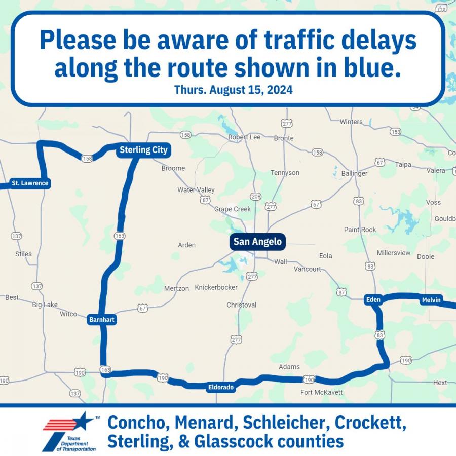 Traffic Delays Expected Due to Super Heavy Load Traveling Through Multiple Counties