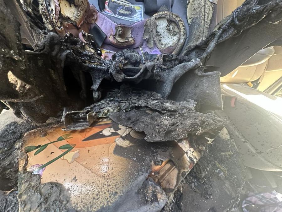 Children’s Book Battery Ignites Car Seat