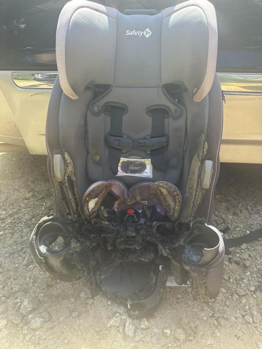 Children’s Book Battery Ignites Car Seat