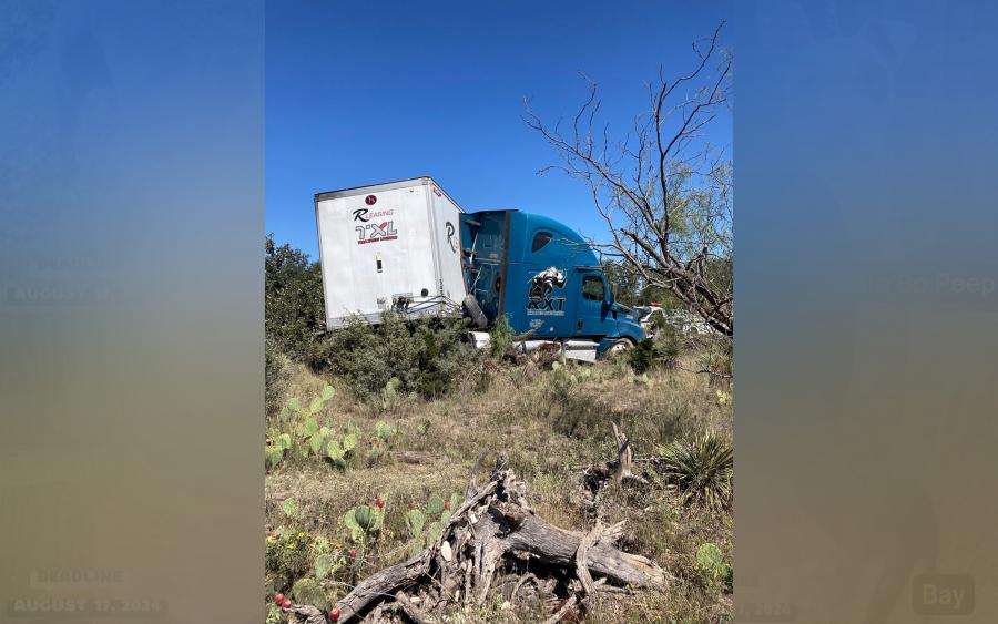 Semi-Truck Crash on Highway 83 Near Menard Disrupts Traffic