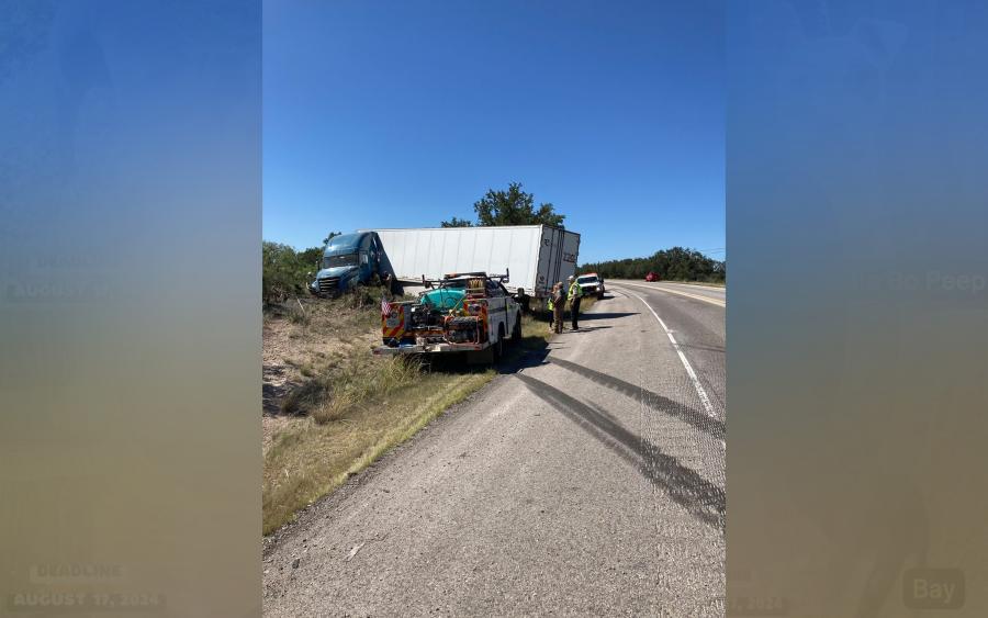 Semi-Truck Crash on Highway 83 Near Menard