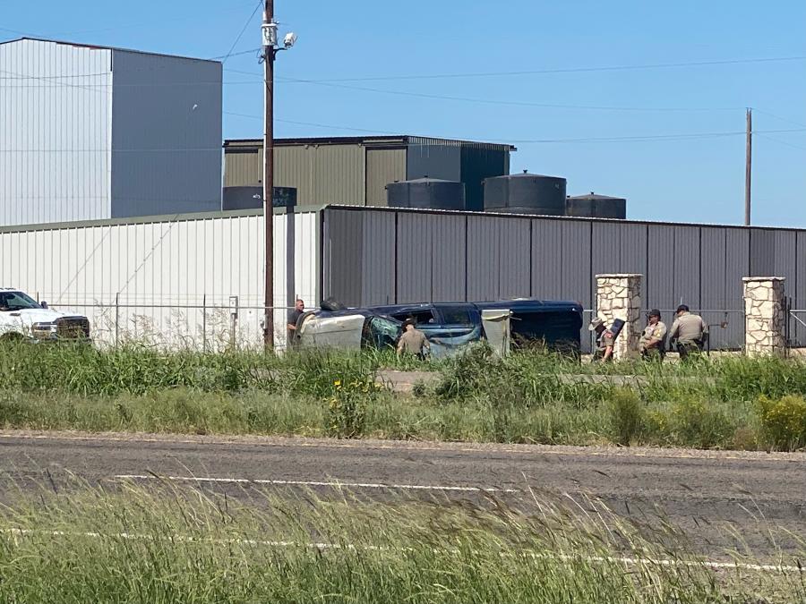 Authorities Investigate Pickup Rollover on S US Hwy 87 Frontage Road