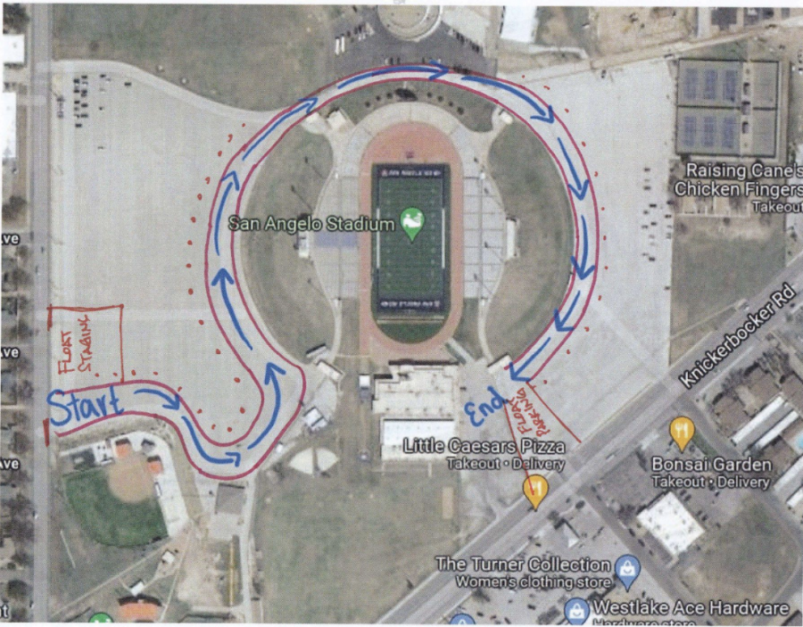 Central High School Homecoming Parade Map