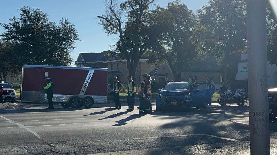 Crash at S. Koenigheim and W. Twohig in San Angelo This Morning