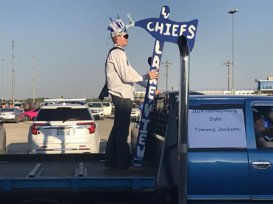 Lake View High School held its homecoming parade in the San Angelo Coliseum parking lot Wednesday, Oct. 9, 2024.