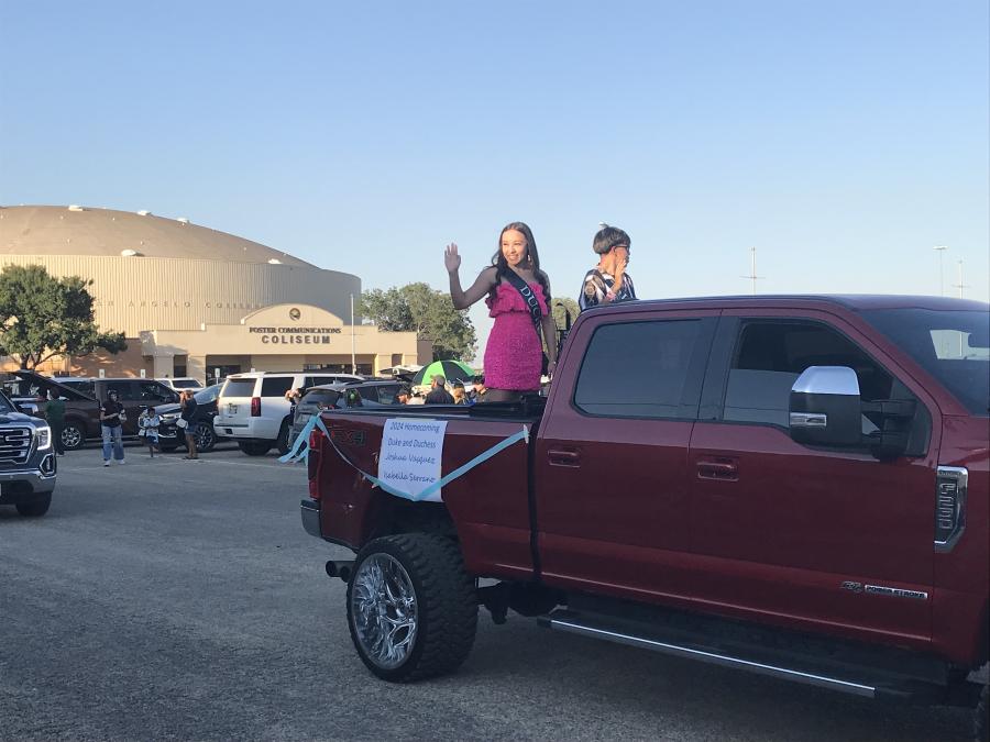 Lake View High School held its homecoming parade in the San Angelo Coliseum parking lot Wednesday, Oct. 9, 2024.