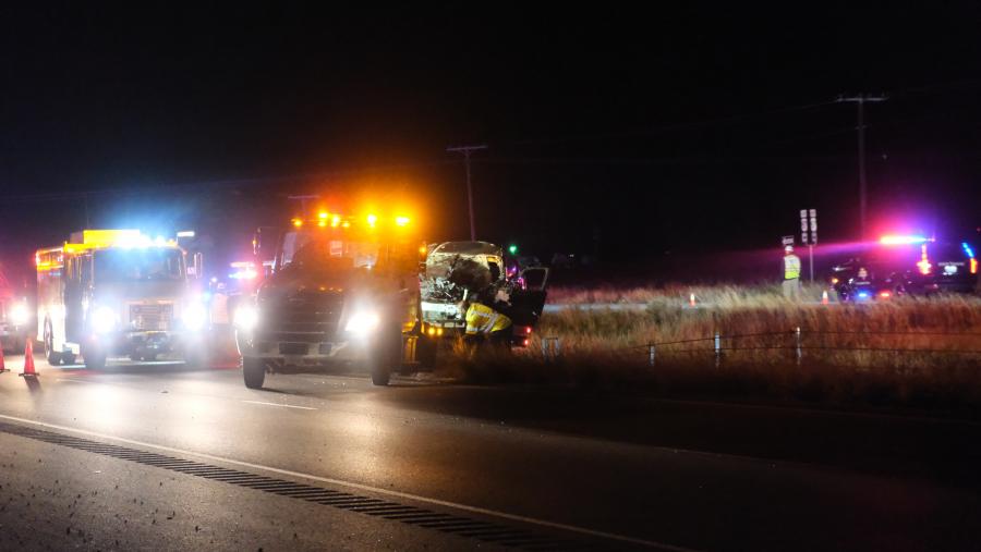 Rollover Crash in Wall Sends One to Hospital