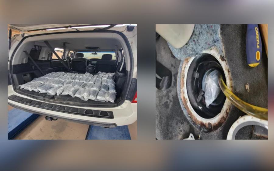 U.S. Customs and Border Protection officers uncovered 68 pounds of methamphetamine hidden in the fuel tank of a 2010 Honda Pilot during a secondary inspection at the Presidio port of entry on December 7.
