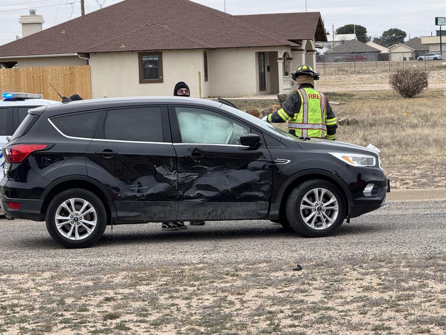 Police cited the driver of the black Ford Edge for failing to yield at a sign before the crash, according to a report from the scene.
