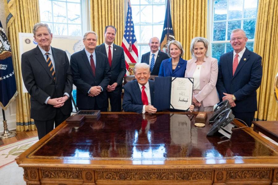 President Trump signed Congressman August Pfluger's (TX-11) Congressional Review Act (CRA) to reverse Biden's ill-conceived natural gas tax into law.