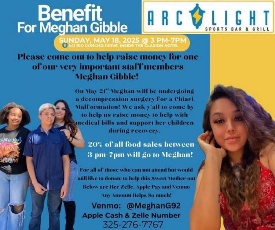 Benefit for Meghan Gibble on May, 18, 2025 at the Arc Light Bar &amp; Grill
