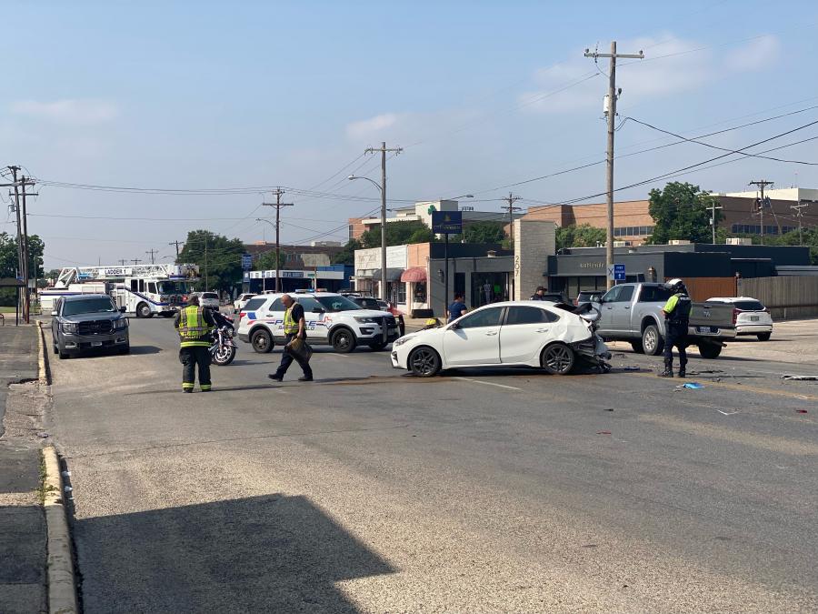 Crash on Main Street Snarls Traffic on May 22, 2025.