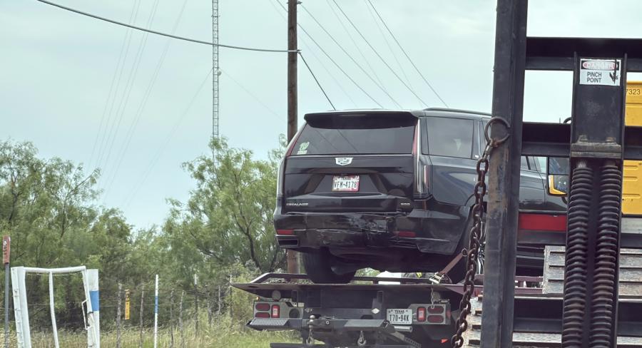 Crash Walling Pecan Rd