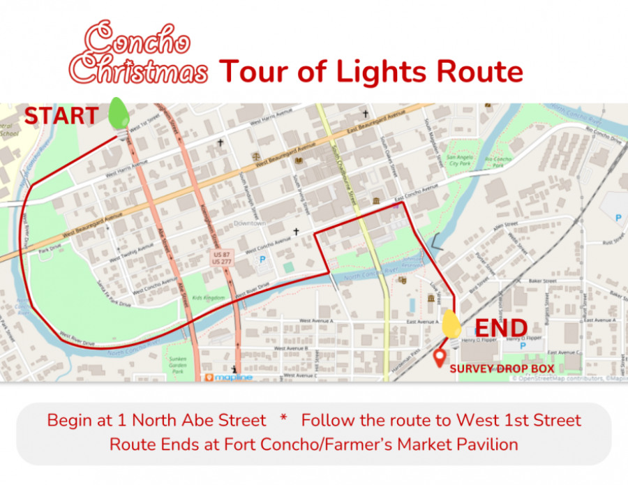 Light Parade Tour Map
