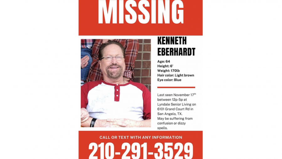 Kenneth Eberhardt, 64, of San Angelo, Missing