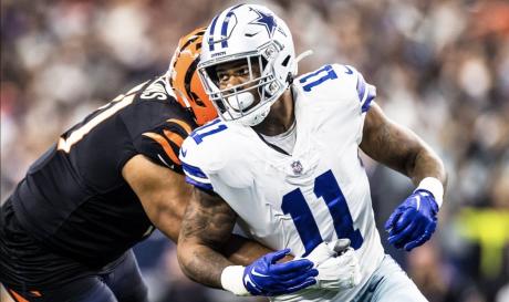 Dallas Cowboys Micah Parsons in action against the Bengals