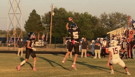 Water Valley's Landon Lacy gets an interception against Rankin