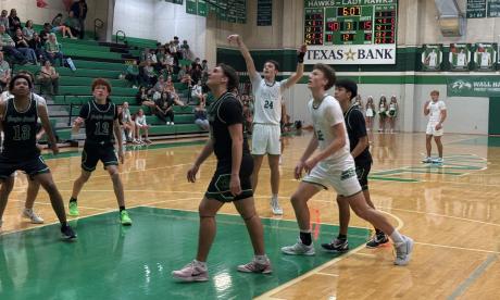 Wall Hawks Basketball in action against Grape Creek 2026