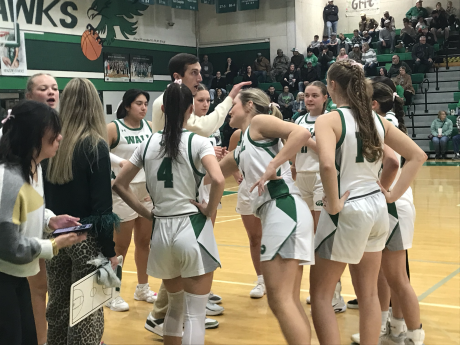 Wall girls basketball Silas Crisler talks to his team during a timeout against Jim Ned on Tuesday, Jan. 20, 2026.