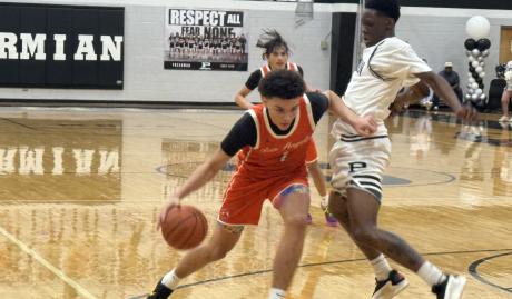 Central Bobcats' TK Taylor in action against Odessa Permian