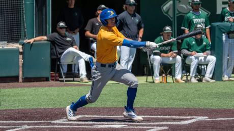 Angelo State's Austin Beck became the program's all-time leader in hits and RBIs on Sunday in the Rams' win over Eastern New Mexico.