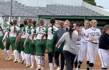 Wall Lady Hawks after the sweep over Clyde 2026